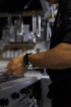 Napoli's Chef cooking Itallian food