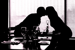 Special moments over imported wine